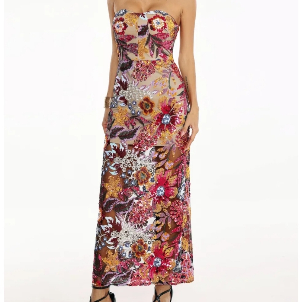 Floral gown dress